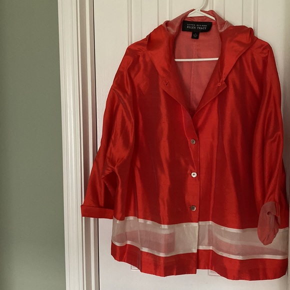 Silk Orange Hooded Jacket - Picture 5 of 5